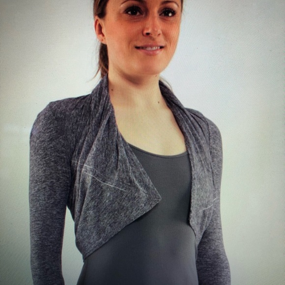 Lululemon rehearsal long sleeve in heathered black swan - Picture 3 of 9